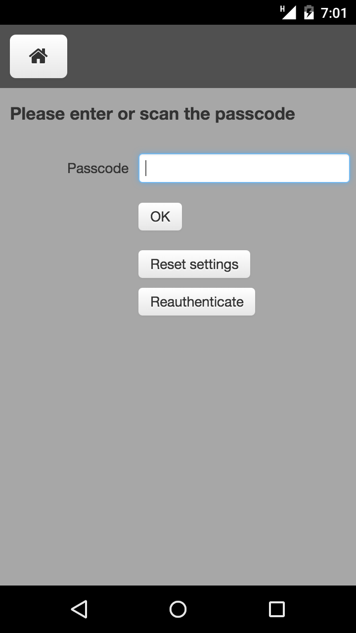 CCO-Track And Trace - Settings authorization view